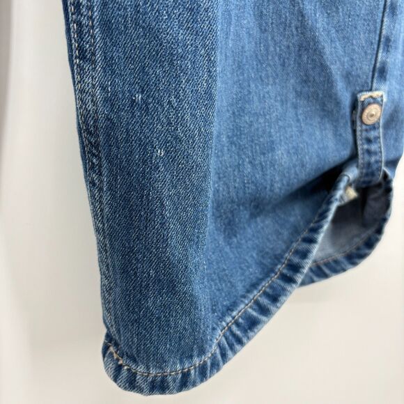 Free People We The Free La Vida Pull-On Jeans Bijou Blue, Sz Small, Boho Relaxed - Picture 10 of 13